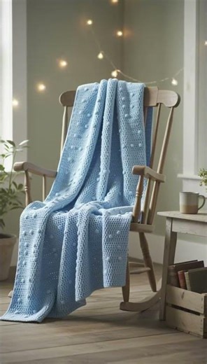 Download Raised Dot Crochet Blanket Pattern in bio #crochet