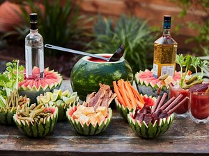 Watermelon Bloody Mary Bar