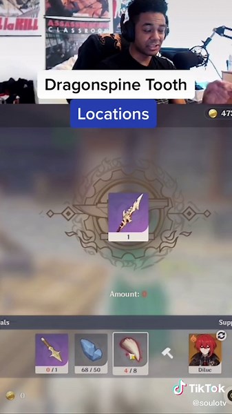 All the locations and the use of the Dragonspine tooth #genshin #genshinimpact #genshinimpact1 #genshintips #genshinmemes #genshindragonspine