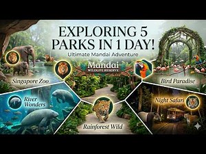 Mandai Wildlife Reserve Singapore 🇸 🇬| 5 parks in 1 Day | Bird park | River Wonder | Singapore Zoo