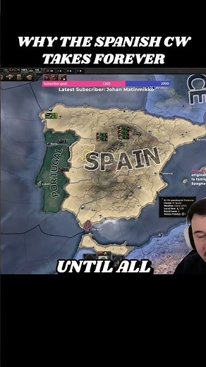 Why the Spanish Civil War Takes Forever in HOI4! | HOI4 Shorts