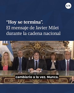 524K views · 10K reactions | Durante la cadena nacional en la que habló del acuerdo con el FMI y la eliminación del cepo, el presidente Javier Milei prometió que "hoy se termina. Hoy se rompe la rueda de la ilusión y el desencanto". | LA NACION | Facebook