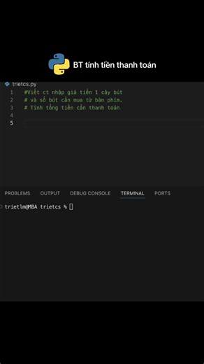 Hướng dẫn lệnh vào ra đơn giản trong Python