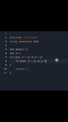 Pattern Printing in C++|#ytshorts #coding #programming #vibecoding #cpp #techtaught #asmr #asthetic
