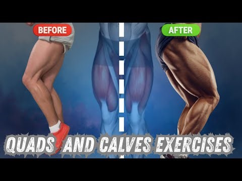 Home Quads & Calves Workout - Build Muscle Without Weights!