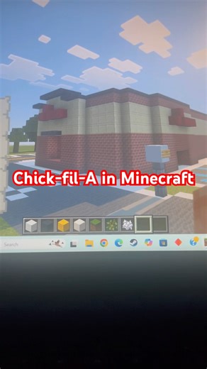 Chick-fil-A in Minecraft #minecraft #minecraftbuilds #chickfila
