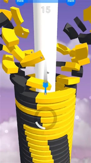 INSANE Stack Ball Speed Run! Can You Beat This? 😱 #Shorts#gaming #viral #stackball #trending #games