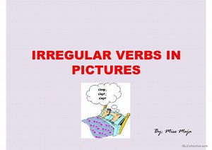 Chart - illustrated Irregular Verbs