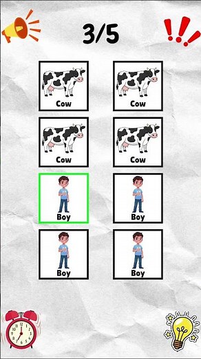 Try to beat all 5 levels of this matching game #memorytest #shorts
