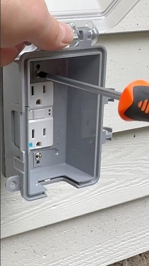Installing a new outdoor outlet #electrical #diy #electrician