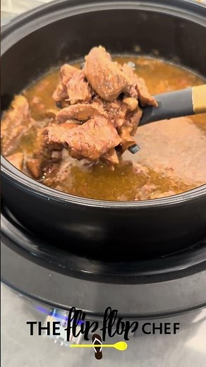 Slow Cooker Sirloin Steaks in Pampered Chef's RockCrok Slow Cooker! #theflipflopchef #pamperedchef