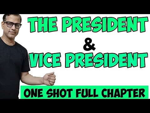 The President and The Vice President ICSE Class 10 | The Union Executive | @Sir Tarun Rupani