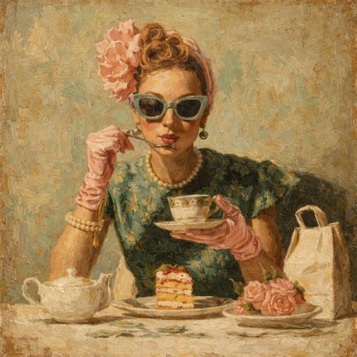 Paint by Number Vintage Tea Time – Elegant Retro Lady Paint by Number Kit for Adults Beginners, Chic Wall Art - Etsy