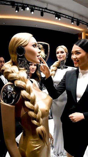 This robot just stole the show at Lamborghini's exclusive event #luxury #robot