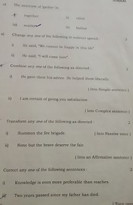 e) The antonym of 'gather' isif togetherii) otheriii) scatte... | Filo
