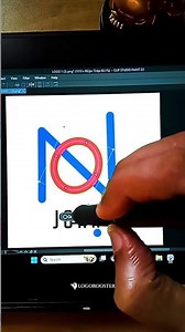 JOHN Professional Name Logo Design 🔥 | Procreate Lettering Logo Process #logo #namelogo #procreate