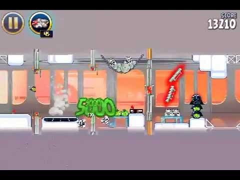 Cloud City 4-20 Angry Birds Star Wars 3 Stars Walkthrough level 20 (final)
