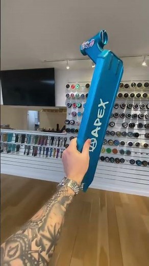 Amazing Blue Apex Stunt Scooter Deck 😍 This could still be yours, find it online! 👀 #scootworld #stu