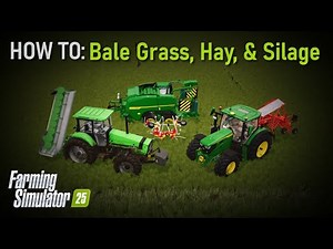 Make money FAST with GRASS! How to make grass, hay, and silage bales | FS25 Tutorial
