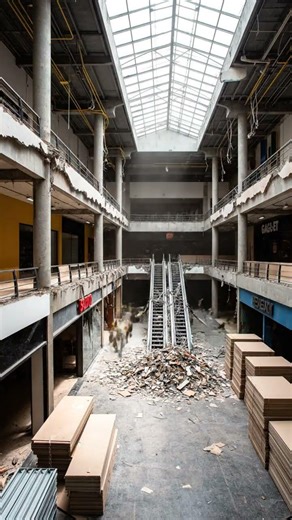 Luxury Shopping Mall Atrium, Commercial Landmark Transformation #timelapse#interiordesign#automobile