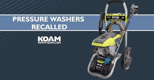 RYOBI Pressure Washers recalled; 32 injuries reported