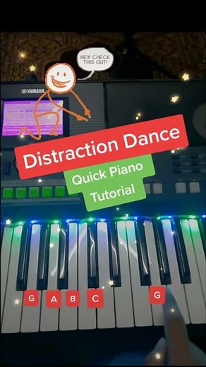 Henry Stickmin Distraction Dance Easy Piano Tutorial #shorts
