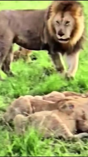317K views · 5.2K reactions | Lion Stands Guard While Cubs Feed — Strength and Care in the Wild #Lion #WildlifeUpClose #AnimalProtection #NatureScene #ProtectWildlife #trending #viral #viralvideoシ #viralreelsfacebook #fypシ゚viral #reelsvideoシ #fypシ #reels | Mathiesen | Facebook