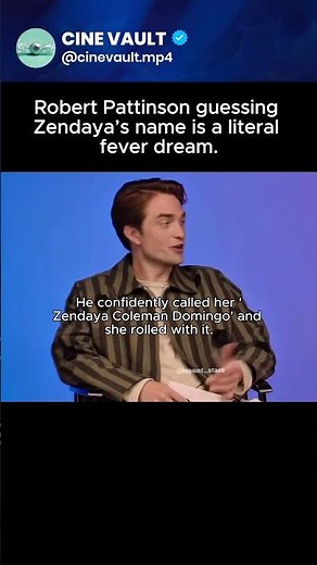 Robert Pattinson guesses Zendaya’s full name! 📉😱 | #Shorts