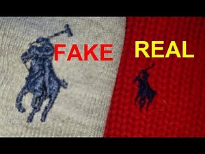 Real vs. fake Ralph Lauren sweater. How to spot Ralph Lauren polo pullovers