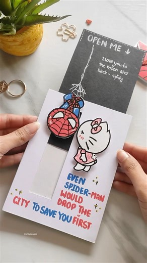 Sliding card idea♥️ #diy #cardcreations #youtubeshorts #art #craft #valentinesday