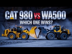 Caterpillar 980 vs Komatsu WA500 A Head to Head Battle