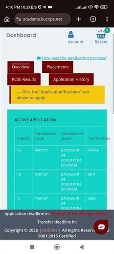 how to complete kuccps application - WhatsApp 0751554569