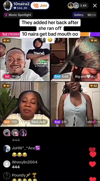 10naira Get Bad Mouth After Being Added Back by Chi 💕 | Live Highlight