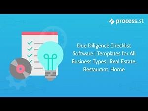 Due Diligence Checklist Software | Templates for All Business Types | Real Estate, Restaurant, Home