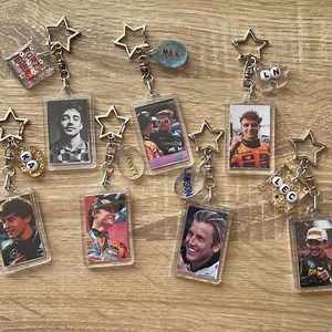 F1 Driver Photo Keychain With Handmade Charm: Formula 1 Motorsport - Etsy