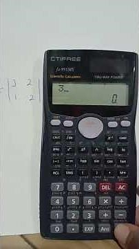 Matrices en calculadora 991mx #casio #mathematica #matematicas