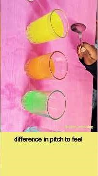 Fun with sound activities || Pitch perfect #experiment #subscribe #ytshorts #science #pitch #sound