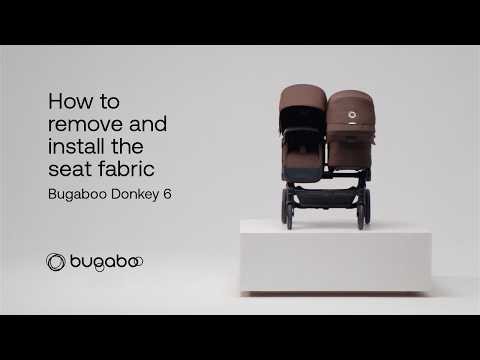 Bugaboo Donkey 6 I How to remove and install the seat fabric