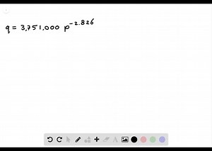 SOLVED: Elasticity of Software entertainment company, recently ran a holiday sale on its popular Steam software program. Using data collected from the sale, it is possible to estimate the demand corresponding to various discounts in the price of the software. Assuming that the original price was  40, the demand for the software can be estimated by the function q=3,751,000 p^-2.826, where p is the price and q is the demand. Calculate and interpret the elasticity of demand. Source: codinghorror.co