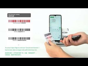 M2 Bluetooth 2D Scanner End Character Setting (CR+LF / TAB)