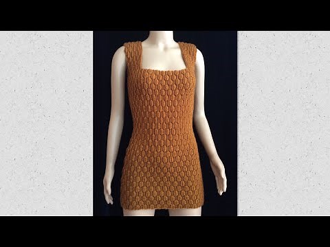 Part 2 Very easy crochet dress for women Almond Stitch tutorial for beginners