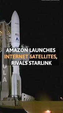 Amazon launches its first internet satellites to compete against SpaceX's #Starlink