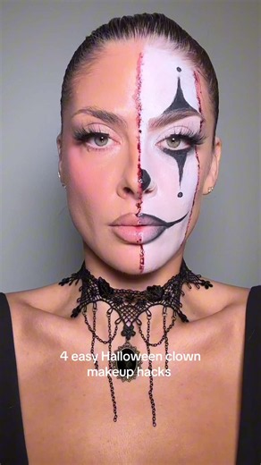 4 easy clown makeup looks for Halloween 🤡 which one is your favourite? 👀 @KIKO Milano @YSL Beauty @urban decay @nyxcosmetics_uk @L'Oréal Paris UK @MaybellineUK @Armani beauty @NARS Cosmetics @SPACE NK @rimmellondon @Lancôme #makeup #halloweenmakeup #clownmakeup