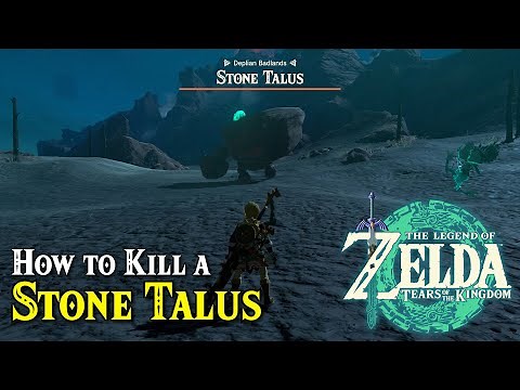 How to kill a Stone Talus (giant rock golem) | The Legend of Zelda Tears of the Kingdom