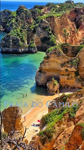 Praia do Camilo 🇵🇹 Portugal #travelblogger, #nature #portugal #algarve #plaze #portugalia
