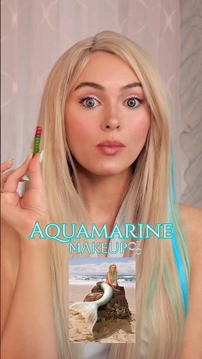 AQUAMARINE Mermaid Makeup🐚 #DisneyThrowback #2000s #MakeupTutorial