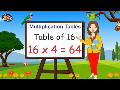 Table of 16 | Times tables | Multiplication tables | 16 ka pahada | Learning Booster | Maths tables