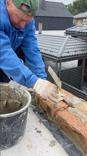 First Brick Row 🔥 Perfect Start for a Strong Wall!