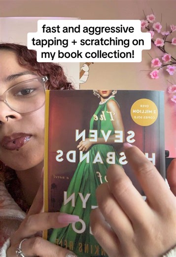 tapping and scratching on my book collection! which one sounds the best? #fastandaggressiveasmr #tappingasmr #scratchingasmr #bookasmr #booktok