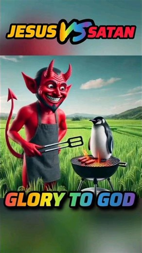 Jesus vs Satan: Who's More Powerful?🐧🐧🐧👑🆚👹💪💪💥🔥💥📽